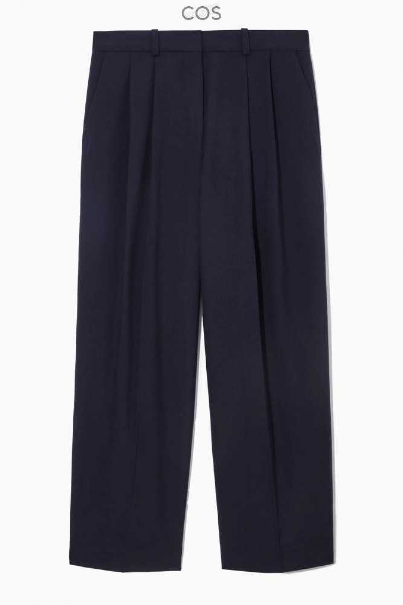 COS Weite-Leg Tailored Wolle Pants Hose Damen | 7820-QEXUD