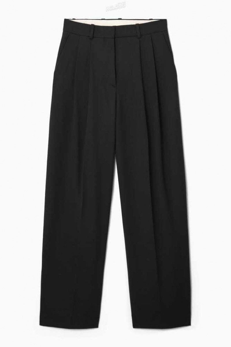 COS Weite-Leg Tailored Wolle Pants Hose Damen | 5987-KVMHA