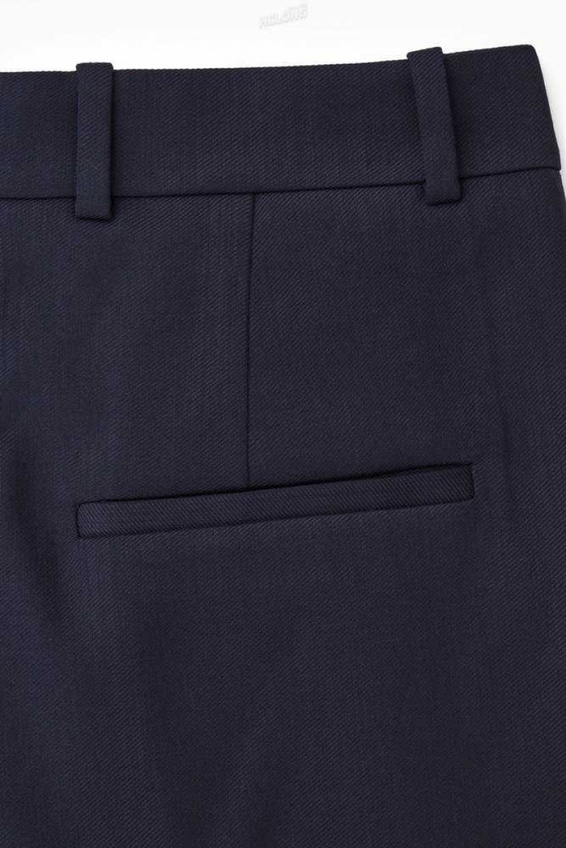 COS Weite-Leg Tailored Wolle Pants Hose Damen | 3257-PNOMS