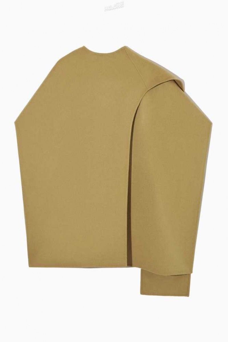 COS Wolle-Blend Cape Jacken Damen | 8109-BCZET