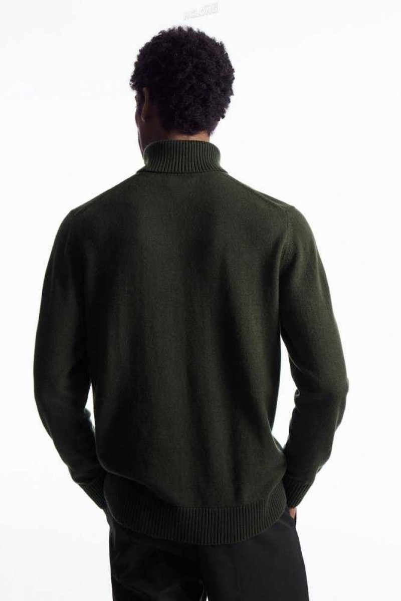 COS Wolle-Cashmere Turtleneck Jumper Strickwaren Herren | 3618-BPLKW