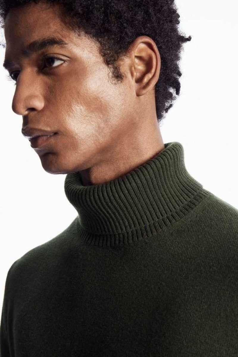 COS Wolle-Cashmere Turtleneck Jumper Strickwaren Herren | 3618-BPLKW